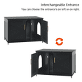 thumbnail image 6 of unipaws Black Top Opening Cat Litter Box Enclosure, Flip Top XL Extra Large Cat Box Furniture,, 6 of 7