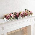 thumbnail image 4 of Clear Acrylic Flower Vase Rectangular, Floral Centerpiece for Dining Table 28 Inch Long Rectangle Decorative Vase for Weddings Home Decor, 4 of 7