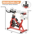 thumbnail image 2 of Goplus Vélo D\'entraînement Physique Intérieur avec Moniteur LCD Rouge, 2 of 10