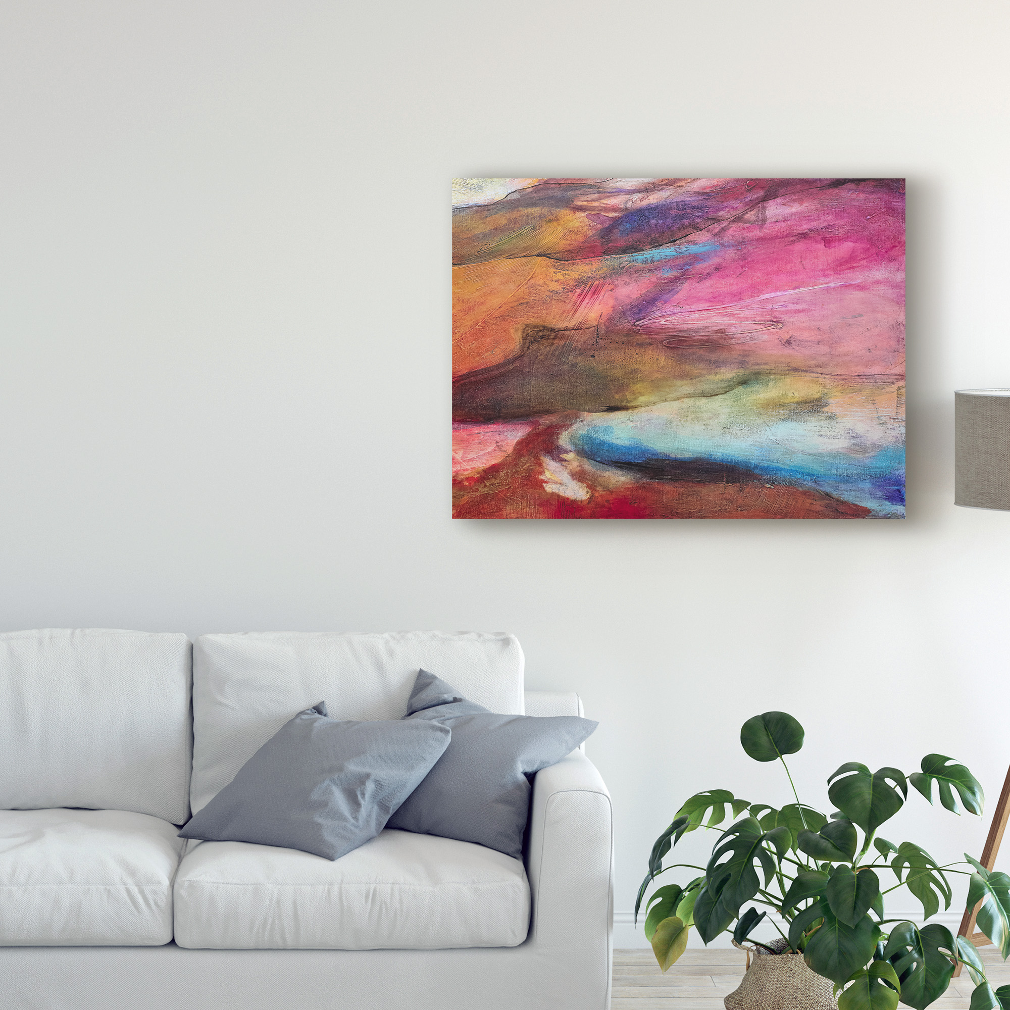 Trademark Fine Art 'Fuchsia Expression I' Canvas Art by Gabriela Villarreal