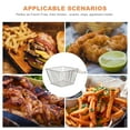 thumbnail image 4 of 2 Pcs Stainless Steel Frying Basket Strainer Filter Mesh Deep Fryer Practical Household French Fries, 4 of 6