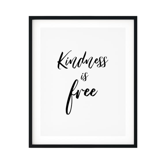 Designs ByLITA Kindness Is Free 11 x 14" UNFRAMED Print Home Decor Wall Art