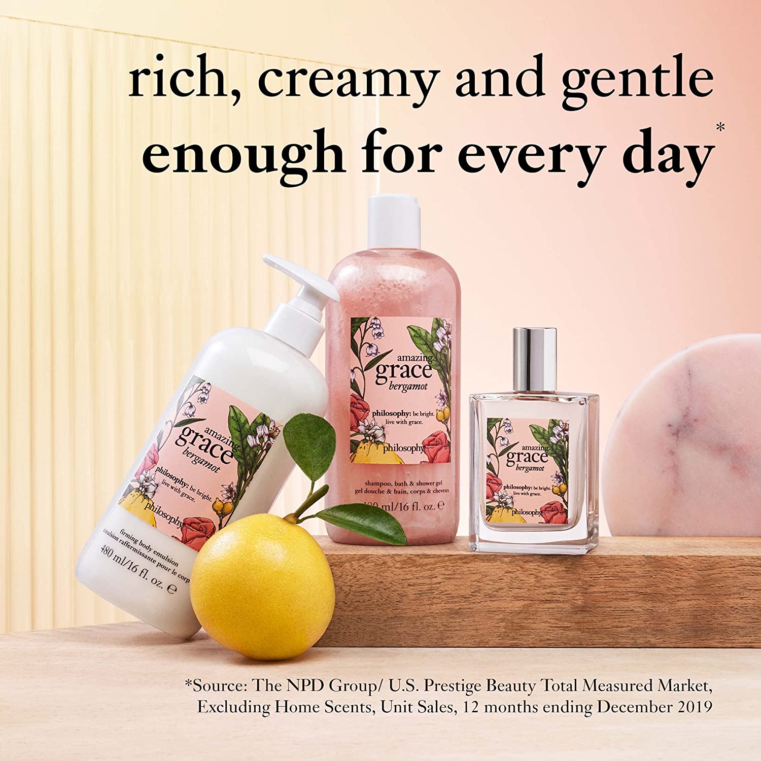 Amazing Grace Bergamot Shampoo Bath and Shower Gel by Philosophy for Unisex - 16 oz Shower Gel