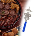 thumbnail image 1 of Tenedor de barbacoa shamjiam Accesorios para barbacoa reutilizables portátiles Herramientas de parrilla azul, 1 of 8
