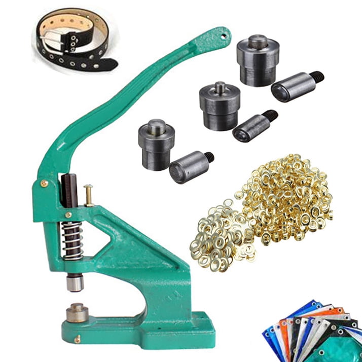 iMeshbean Grommet Machine 3 Die(0 2 4) & 1500 Grommets Eyelet Hand