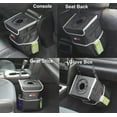 thumbnail image 5 of EPAuto Waterproof Car Trash Can with Lid and Storage Pockets, Black, 5 of 5