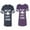 Men Navy / Women Purple, variant on He She is My Lucky Charm Matching Couple Cotton Jerseys (Men Navy / Women Black) (Men S / Women S)