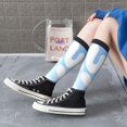 thumbnail image 6 of Gokiu Bluey Womens Athletic Knee High Socks Outdoor Sport Socks Casual Tube Socks, 6 of 7
