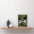 thumbnail image 2 of Zen Massage Stone Photograph Waterfall River Nature Beauty Salon Therapy Room Artwork Framed Wall Art Print A4, 2 of 4