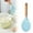 Sky Blue, variant on FXMLRLK 1Pc Silicone Rice Paddle with Wooden Handles, Non Stick Heat Resistant Rice Spoon Kitchen Gadge Scooper Cooking Utensil Cooker Spoon for Salads Mashed Potato, White