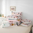 thumbnail image 6 of Manfei Cute Nutcracker Twin Bedding Sets 7pcs for Kids, Christmas Tree Snowflake Bedding Comforter Set, Pink Merry Xmas Sheet Sets, Super Cozy Room Decor, 6 of 8