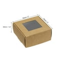 thumbnail image 2 of Uxcell 3"x3"x1.6" Paper Soap Box with Window, 40 Pack Soap Boxes Square Presents Packaging Boxes, Brown, 2 of 6