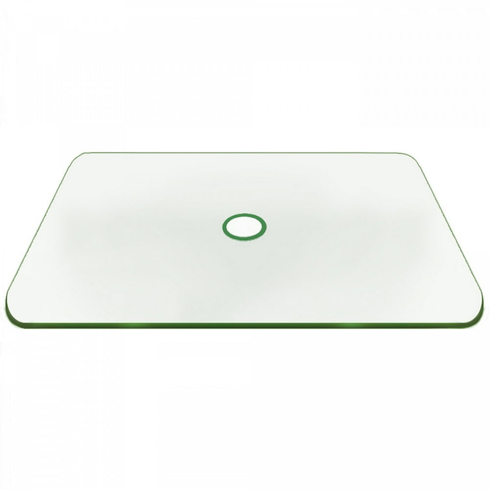 38 x 60 Inch Rectangle Patio Glass Table Top 1/4 Inch Thick Clear