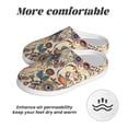 thumbnail image 6 of Kdxio Floral With Birds Women's Men's Slippers Plush Slip-On House Slipper for Winter Indoor Soft Cushion Non-slip Fluffy Slides Slippers-8, 6 of 7