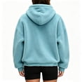 thumbnail image 6 of WULMLEO Womens Cuddle Pouch Hoodie for Small Pet Fleece Hoodie with Pouch Blue 2XL, 6 of 7