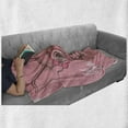 thumbnail image 6 of Dog Soft Flannel Fleece Throw Blanket, Girl Chihuahua Sketch Illustration Words Fashion Glasses Ribbons Puppy, Cozy Plush for Indoor and Outdoor Use, 50" x 70", Pale Pink Army Green, by Ambesonne, 6 of 6