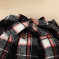 thumbnail image 5 of YWIYIUD Toddler Baby Girl Outfits Three Piece Long Sleeve Ribbed Tops Bow Mini Skirts Set with Hats for Baby InfantKnit Plaid Dress Sets Warm Outfit for Girls Fall Winter Clothes 12-18 Months, 5 of 8