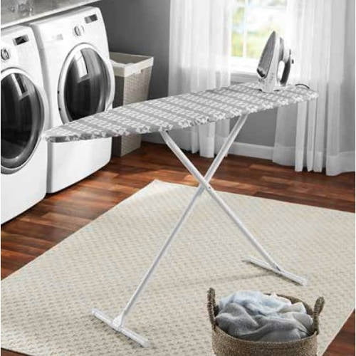 Mainstays TLeg Ironing Board, Gray Aztec