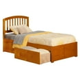thumbnail image 1 of Atlantic Furniture Lit de Plate-Forme de Rangement Simple Urbain Richmond en Caramel, 1 of 4
