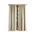 thumbnail image 2 of Martha Stewart Spellbound Blackout Lined Curtain Panel Pair, Champagne, Pole Top/Back Tab, Indoor, Adult, 2 Piece Set, 50" x 84", 2 of 11