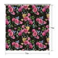 thumbnail image 5 of Waterproof Beautiful Colorful Floral Shower Curtain 72x72 Inch Boho Style Polyester Unique Shower Curtain for Bathroom Hotel Home Decor with 12 Plastic Hooks, 5 of 5