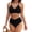 Black |#28, variant on Women's High Waisted Bikini Sets Matel Tummy Control Swimsuits V Neck Twist Front Bathing Suit (Hot Pink, XL)