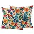 thumbnail image 2 of Pack of 2 Outdoor Pillow Covers 20x20 Inch Waterproof Vintage Botanical Throw Pillow Covers,Decorative Couch Pillow Shams Protectors Spring Floral Summer Vintage Patio Pillowcases Cushion Covers, 2 of 8