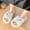 White, variant on WILLBEST Women 4 Slippers Women's Autumn and Winter Fashion Solid Color Suede Open Toe Thick Sole Slippers Home Casual Comfortable Outdoor Slippers
