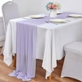 thumbnail image 2 of Dalrosia Chiffon Table Runner, 29x120 Inches Sheer Wedding Valentines Day Table Runners for Bridal & Baby Shower, Birthday Party Table Decorations, 2 of 7