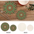 thumbnail image 4 of Mandala 2 Pack Pot Holders Trivets, Heat Resistant Hot Pads for Kitchen Table Decoration Trivets for Hot Dishes/Pot/Bowl/Teapot/Kitchen Hot Pads Trivets, 7" + 9.45", 4 of 7