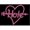 ARROW HEART, variant on HOLE RED LOGO MAGNET - Cross in Heart Shape "O" Decorative Exclusive Artwork Refrigerator Fridge Magnet - 2.5" x 3.5"