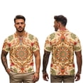 thumbnail image 2 of Aplkyhs Funny Couple Golf Shirts Vintage Mandala Floral Quick Dry Summer Lapel Business Casual Office Work Dress T Shirts Keep Cool in Hot Weather Washable Lightweight, 2 of 5