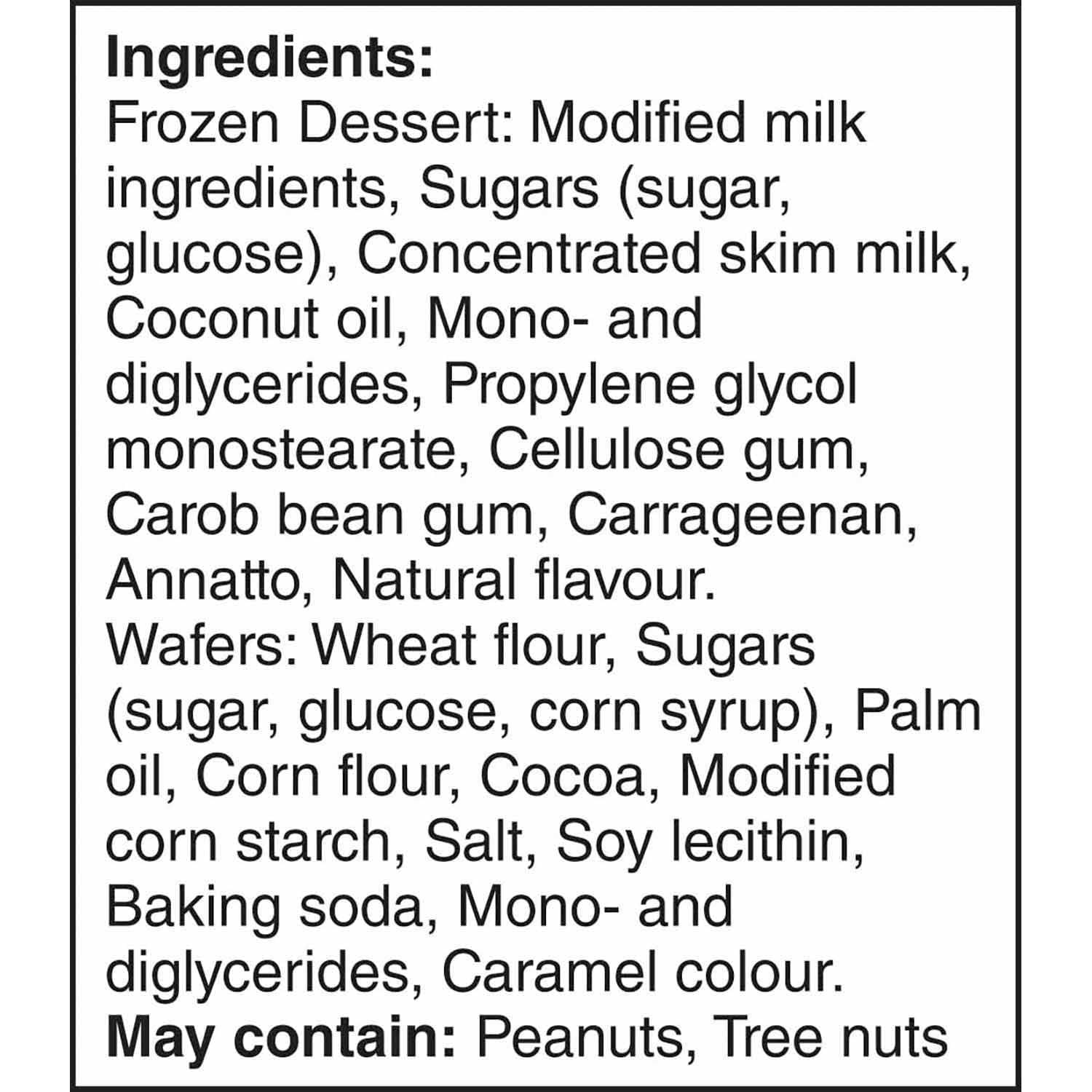 Disney Mickey Mouse Frozen Dessert Sandwiches 4 x 120 ml