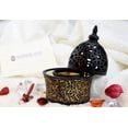 thumbnail image 4 of Calligraphy Style Closed Incense Bakhoor Burner - Black, 4 of 6