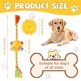 thumbnail image 2 of CHUANK Snuffle Ball for Dog Toys  Interactive Bite Resistant Rope  Slow Food Training  Encourages Natural Foraging Skills for Large Medium Small Dogs Training(Red), 2 of 7