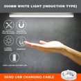 thumbnail image 3 of ¡Compra y Ahorra!, Tira de luz LED con detección de movimiento humano, luz de succión magnética para gabinete, luz nocturna con inducción USB Akmoler, 3 of 9