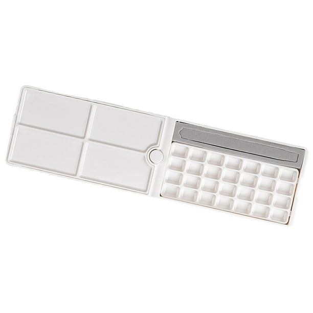 Paleta de acuarela, paleta de pintura, suministros de pintura para pinturas acrílicas y al óleo, caja de pintura, paleta húmeda, bandeja de paleta de rojo