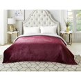 thumbnail image 1 of Cozy Tyme B173-20PLT-UE Couverture en Flanelle Réversible Sherpa Pascal 60 x 80 Po, Violet, 1 of 7