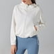 thumbnail image 4 of Chaquetas y prendas de vestir casuales con capucha de manga larga para mujer, color sólido, cuello redondo, traje de yoga ajustado de manga larga, camiseta con rosca, camiseta de manga corta con cuell, 4 of 5