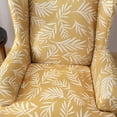 thumbnail image 4 of Wing Back Chair Covers with Arms Piece Slipcovers for Armchair Washable Stretch Print Pattern Wingback Chair Cover Furniture Protector Geometry, 4 of 7