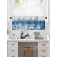 thumbnail image 5 of Valances for Windows Abstract Urban Silhouette Rod Pocket Cafe Window Treatments Valance Curtains for Kitchen Bathroom Laundry Basement Windows 60"x14", 5 of 9