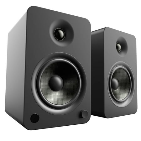 Kanto Living Yu6 2 Way Powered Bookshelf Speakers Pair Onyx