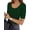 Deep Green, variant on Womens Half Sleeve Scoop Neck Slim Fitted T Shirts Casual Basic Tees Summer Tops Clothes