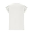 thumbnail image 4 of Women Top Summer Women's T Shirts V Neck Womens Short Sleeve Shirts Warehouse, 4 of 5