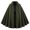Dark Green, variant on HXWCHs Solid Color Gothic Victorian Court Dress Women's Vintage Fitted Waist Party Gown Dark Green One Size