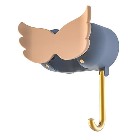 

Gyedtr Spring Home Decor Mop Holder Butterfly-Shaped Wall-Mounted Mop Clip With Hook Rod-Shaped Small Object Storage Clip