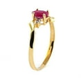 thumbnail image 5 of Galaxy Gold 0.46 ct 18k Solid Gold Ring Diamonds Oval Ruby 3029 (9.5), 5 of 7