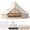 Beige, variant on Costway 16.7 ft Bell Tent with Stove Jack, Mesh Windows & Doors, Accommodates 6-8 Person Khaki & Green