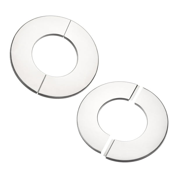 Wall Split Flange Stainless Steel Round Escutcheon Plate for 51mm
