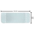 thumbnail image 2 of Modern Microwave Oven Cover, Soft Colored Skewed Bold Stripes Lines Contemporary Style Simplistic Design, Water Resistant Organizer with Pockets for Kitchen, 36" x 12", Pale Blue White, by Ambesonne, 2 of 4